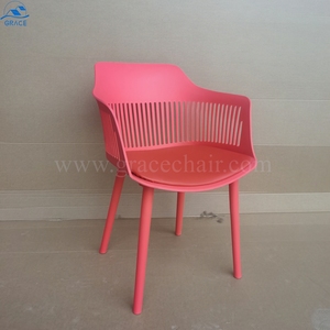 Sedia da pranzo in plastica colorata contemporanea con cuscino morbido Design moderno popolare per l'home Office Bar e uso cucina - Product Image 4