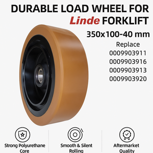 Roue de charge 0009903911 350x100-40 mm Remplacement 0009903916 0009903913 0009903920 Rouleau en polyuréthane - Product Image 2