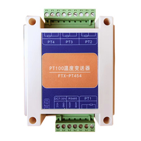 Module transmetteur de capteur de température à résistance PT100, RS485 isolé, Modbus RTU industriel, haute précision, 2, 4 ou 8 canaux