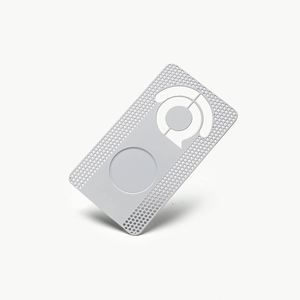 Tarjetas de Visita de Metal Negro Mate en Blanco, Recién Llegadas, 0.8 mm - Product Image 1