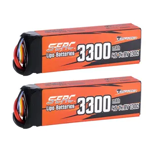 SUNPADOW 3300MAH 14.8V 4S 130C XT60 Drone FPV Quadcopter Airplane Helicopter High C Rate RC Lipo Battery