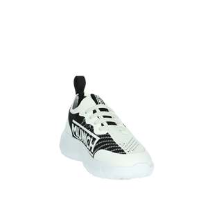 Zapatillas sin cordones para niños Munich, blancas y negras, talla 29, de lona, modernas. - Product Image 5