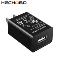Chargeur mural micro USB noir personnalisé certifié UL Shenzhen Lvxiangyuan 5W 1A, adaptateur domestique simple 5V1A avec protection OTP, version US