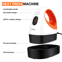 Mini Presse à Chaud LED Machine de Transfert Thermique à 3 Vitesses Chauffage Rapide 180°