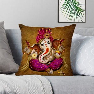 Bouddha Statue Oeuvre Rétro Bouddhiste Décoration Intérieure Taie D'oreiller 45x45cm - Product Image 6