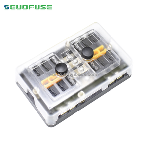Circuit automobile de véhicule Fusibles de contrôle automobile <span class=keywords><strong>12V</strong></span> 24V Porta Fuse 8 Way Auto Fuse Box Block - Product Image 3