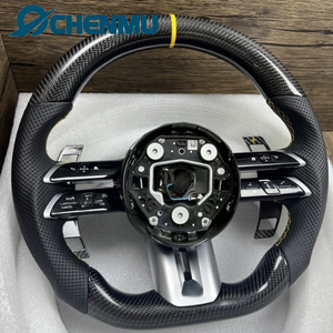Volant sport <span class=keywords><strong>AMG</strong></span> en cuir et fibre de carbone pour <span class=keywords><strong>Mercedes</strong></span> Benz <span class=keywords><strong>C</strong></span> E S G GLE GLS GLC CLS W213 W222 W205 C63, nouvelle édition améliorée - Product Image 2