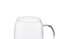 Tasse à thé portable en verre résistant à la chaleur 600 ml, écologique, minimaliste, avec infuseur et filtre en acier inoxydable, marque privée, vente en gros 2023