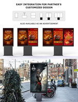Écran d'Affichage Commercial Numérique Ultra-Mince 55 65 Pouces IP66 Étanche pour Extérieur, Montage Mural, 3000 Nits, Vente Chaude