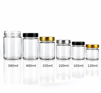 Bocaux en verre hermétiques personnalisés OEM ODM, écologiques, durables, avec couvercle métallique multifonctionnel, pour gelée, miel, viande, pâte, épices