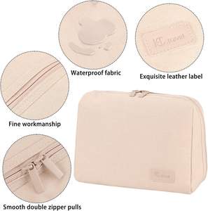 Bolsas <span class=keywords><strong>de</strong></span> Almacenamiento <span class=keywords><strong>de</strong></span> Cosméticos Oxford Reciclables y Ecológicas, con Cierre, Lisas, Portátiles, Modernas, <span class=keywords><strong>de</strong></span> Gran Capacidad, Esenciales para Viajes - Product Image 3