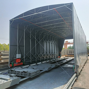 Abri de voiture rétractable électrique robuste toutes saisons en acier galvanisé avec revêtement PVC pour stationnement extérieur personnalisé - Product Image 2
