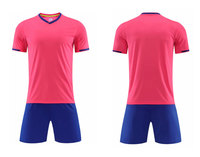 Seragam Sepak Bola Anak Laki-Laki Murah Warna Hijau Hitam Polos 2025, Set Jersey Latihan Lengan Pendek Kerah Bulat 100% Poliester