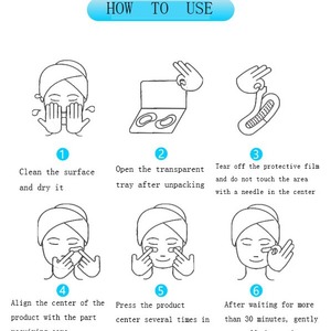 Soft Acne Hyaluronic Acid Absorbent <b>Eye</b> <b>Mask</b> Moisturizing Formula 2 Pieces Per Box Outdoor Sports Skin Care Supply Custom - Product Image 4