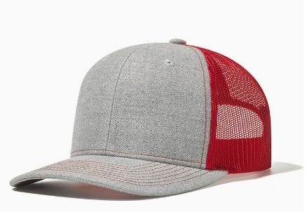 ตาข่ายสีเทา+แดง