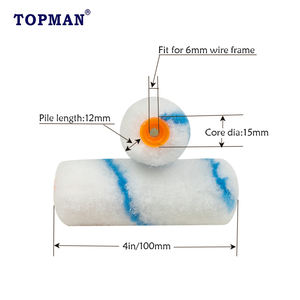 TOPMAN 4英寸超强力不掉毛尼龙地板涂料迷你滚筒补充装 - Product Image 2