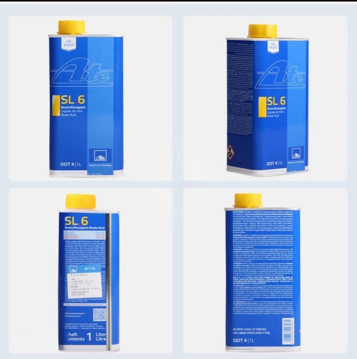 ATE High Performance DOT4 Brake Fluid 1L, Ultra High Boiling Point for ABS/ESP Systems Brake Parts Image 3