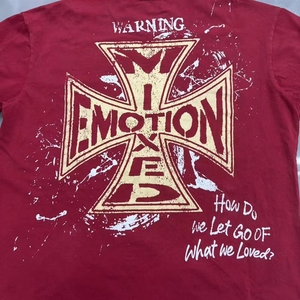 Guangzhou expédie <span class=keywords><strong>la</strong></span> dernière collection MIXED EMOTION de t-shirts à manches courtes pour hommes, vêtements imprimés vintage de style américain de haute qualité. - Product Image 5