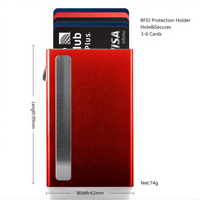Dompet Kartu Logam Tipis Otomatis Muncul 10 Slot Kartu untuk Bisnis Logo Kustom