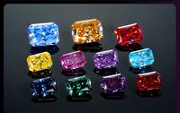 Pierres de Moissanite Multicolores Brillantes pour la Fabrication de Bijoux - Fournitures pour Montres/Colliers/Bagues/Boucles d'Oreilles Capables de Passer le Test du Diamant