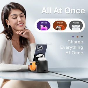 Stazione di Ricarica Multifunzionale 3 in 1 Caricatore Wireless Rotante 15W per <span class=keywords><strong>iPhone</strong></span> Stazione di Ricarica 16 15 <span class=keywords><strong>Apple</strong></span> Watch Air Pods - Product Image 2