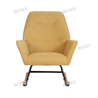 Fauteuil inclinable à bascule individuel en tissu capitonné de luxe, idéal pour salon, bureau à domicile et chambre à coucher - Vente chaude