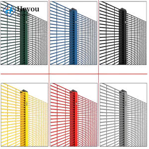Maksimum Güvenlikli Cezaevi Çiti 358 Tırmanma Önleyici Hasır Y Şekilli Direkler Jiletli Tel Dayanıklı Cezaevi Bariyeri - Product Image 3