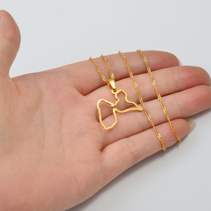 Colliers pendentifs avec carte de la <span class=keywords><strong>Guadeloupe</strong></span>, bijoux, accessoires de carte de la <span class=keywords><strong>Guadeloupe</strong></span>, France # 259121 - Product Image 2