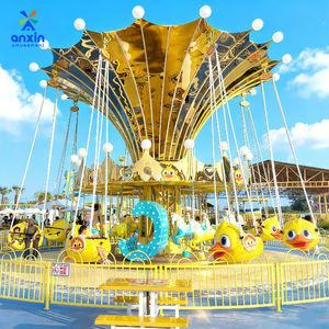 Precio de Fábrica, Columpio Giratorio Doble para Exteriores, Combo de Fibra de Vidrio para Todas las Edades, Parques Temáticos, Centros Comerciales - Product Image 1