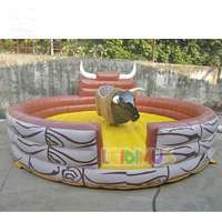 Taureau mécanique gonflable de machine d'équitation de boîte de contrôle avec le taureau gonflable de rodéo de boîte de contrôle à vendre