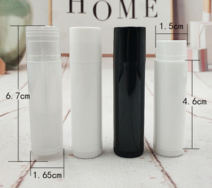 Venta al por mayor de envases transparentes blancos de 5g <span class=keywords><strong>para</strong></span> bálsamo labial, tubos negros de 4g <span class=keywords><strong>para</strong></span> brillo labial. - Product Image 4