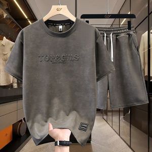 Set Due Pezzi Personalizzabile: T-shirt Casual a Maniche Corte <span class=keywords><strong>e</strong></span> <span class=keywords><strong>Pantaloncini</strong></span> da <span class=keywords><strong>Uomo</strong></span>, Stile Alla Moda <span class=keywords><strong>e</strong></span> Fresco - Product Image 2