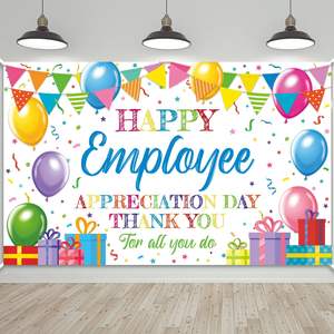 Décorations pour la reconnaissance des employés, Bannière photographique pour la Journée <span class=keywords><strong>de</strong></span> reconnaissance des employés, pour salles <span class=keywords><strong>de</strong></span> réunion et événements primaires. - Product Image 3