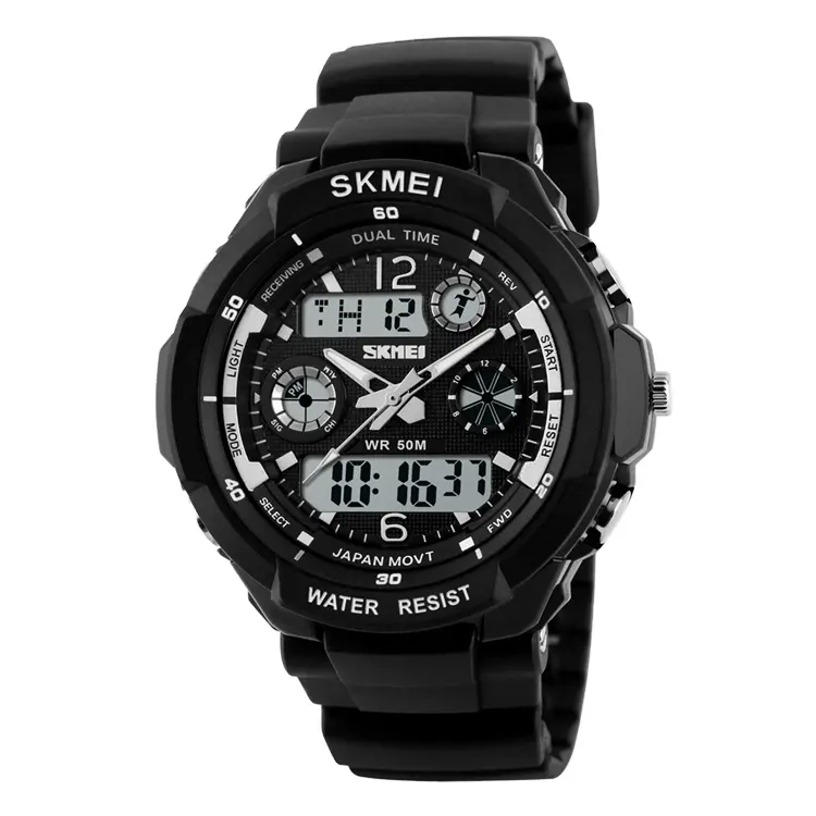 skmei Kids Sport Watches 50M Waterproof Blue PU Electronic Wristwatch chronograph Children adult Digital Watch For Boys Girls