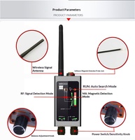 Détecteur de signal sans fil professionnel JYS M8000 WiFi Finder Anti-Spy, détecteur de signaux GPS, plage de fréquences 1 MHz-12 GHz, batterie 1500 mAh
