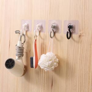 Adhesive Hooks Single Hook White Plastic 1-3kg Load Capacity Ceiling Wall Mount Garage Storage Hook - Product Image 4