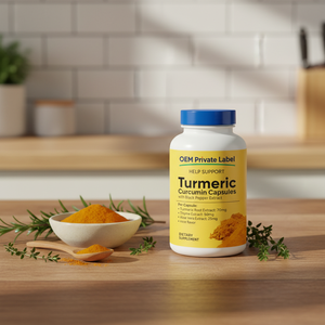 แคปซูลสารสกัดขมิ้นชันพริกไทยดำ OEM สารต้านอนุมูลอิสระจากธรรมชาติสำหรับผู้ใหญ่ ดูดซึมได้ดีขึ้น ปรับแต่งได้ - Product Image 3