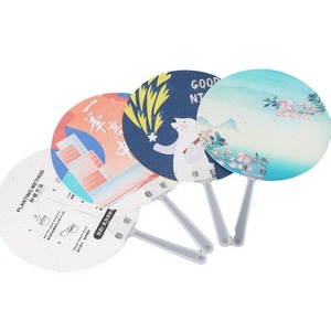 Éventails publicitaires personnalisés en papier grainé, impression numérique, taille sur mesure pour promotions, événements, recrutement d'étudiants, institutions de formation - Product Image 2