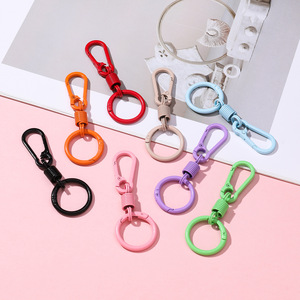 Alloy Spring Buckle Keychain Colorful <b>Hook</b> DIY Bag Accessory - Product Image 1