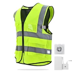 Afety-Chaleco con logo, ropa de trabajo con batería