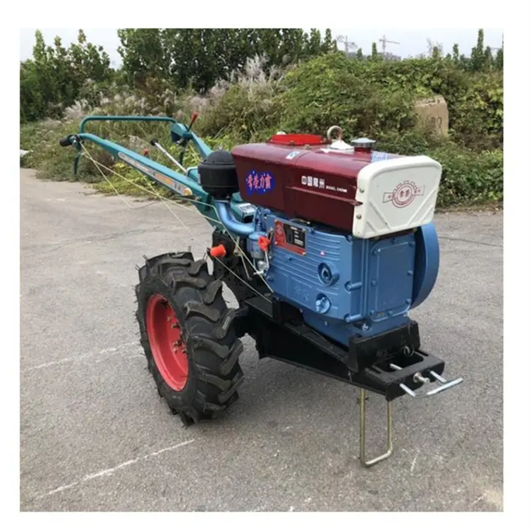 Yüksek kaliteli dizel 12hp 15hp 18hp plow 22hp 25 hp güç yeke pulluk ile iki tekerlekli traktör pulluk iki tekerlekli traktör fiyat