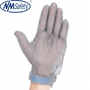 NMsafety Guantes DE SEGURIDAD DE ACERO INOXIDABLE Suministros ANSI A9 Guantes DE TRABAJO resistentes al corte Fabricantes - Product Image 2