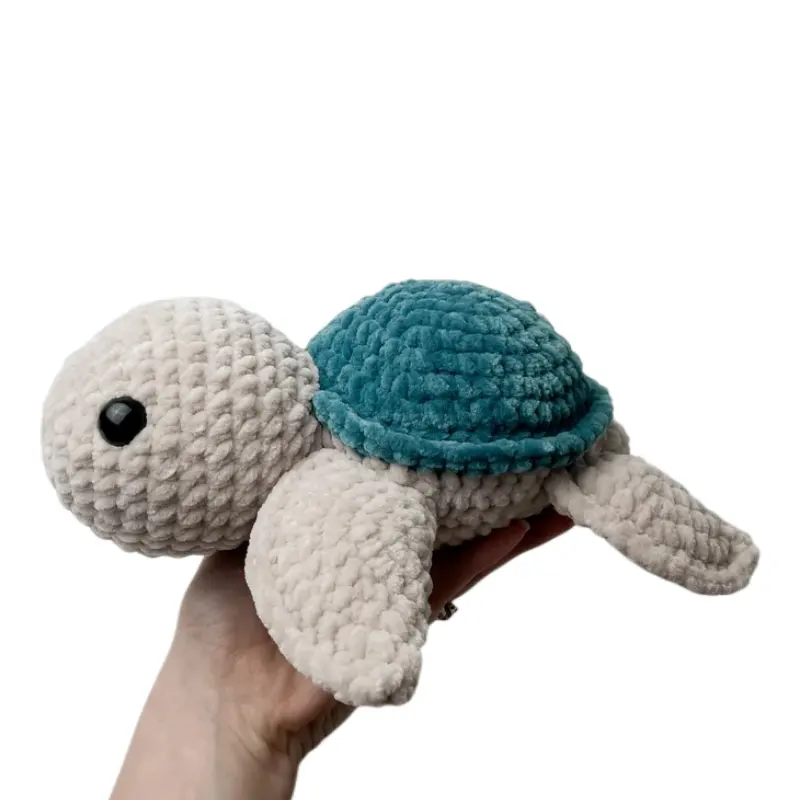 Big Size Crochet Turtle Handgemachte Plüsch tier Spielzeug Amigurumi Soft Crochet Plüsch Schildkröte