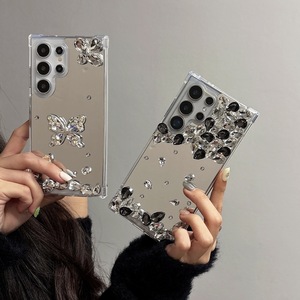 Funda Protectora 2 en 1 Simple para Samsung S26 Ultra con Superficie de Espejo con Incrustaciones de Diamantes, Antigolpes para la Serie Samsung <span class=keywords><strong>S</strong></span> - Product Image 1