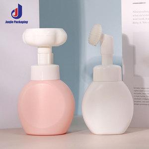 250ml sinh thái thân thiện PE nhựa Mousse chai Báo Chí loại bọt Dispenser container màu hồng rỗng bao bì mỹ phẩm cho dầu gội Lotion - Product Image 4