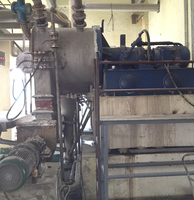 Machine centrifuge à piston poussoir industrielle à sel marin à deux étages horizontale de haute qualité, contrôlée par PLC, moteur haute performance