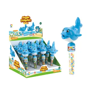 Giggle Dolphin Head Pop Candy Filling Toys With Candy and Sweets