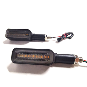Autodragons - Luces Intermitentes Universales de 12 LED para Motocicleta, Luz de Señalización Ámbar, Luz de Freno LED Roja - Product Image 1
