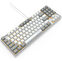 Teclado Mecánico Personalizado para Juegos, 89 Teclas, USB Tipo-C, RGB LED, Cableado, para Sistemas Windows/Android/Linux, Teclas Programables