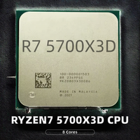 Processeur de bureau AMD Ryzen7 5700X3D 8 cœurs 3,0 GHz 14 nm Socket AM4 16 threads sans ventilateur